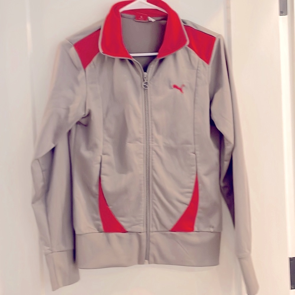 Vintage Puma full zip athletic jacket track jacket womens size S